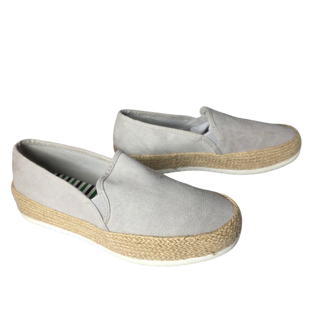 Soda Grey Espadrille Shoes